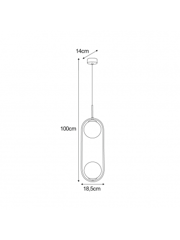 Lampa wisząca K-5101 PARVA
