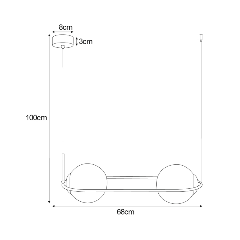 Lampa wisząca K-5102 PARVA