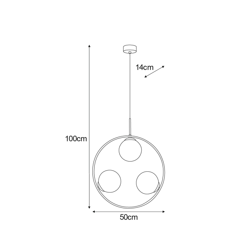 Lampa wisząca K-5103 PARVA