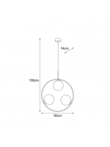 Lampa wisząca K-5103 PARVA