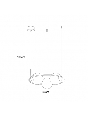 Lampa wisząca K-5104 PARVA