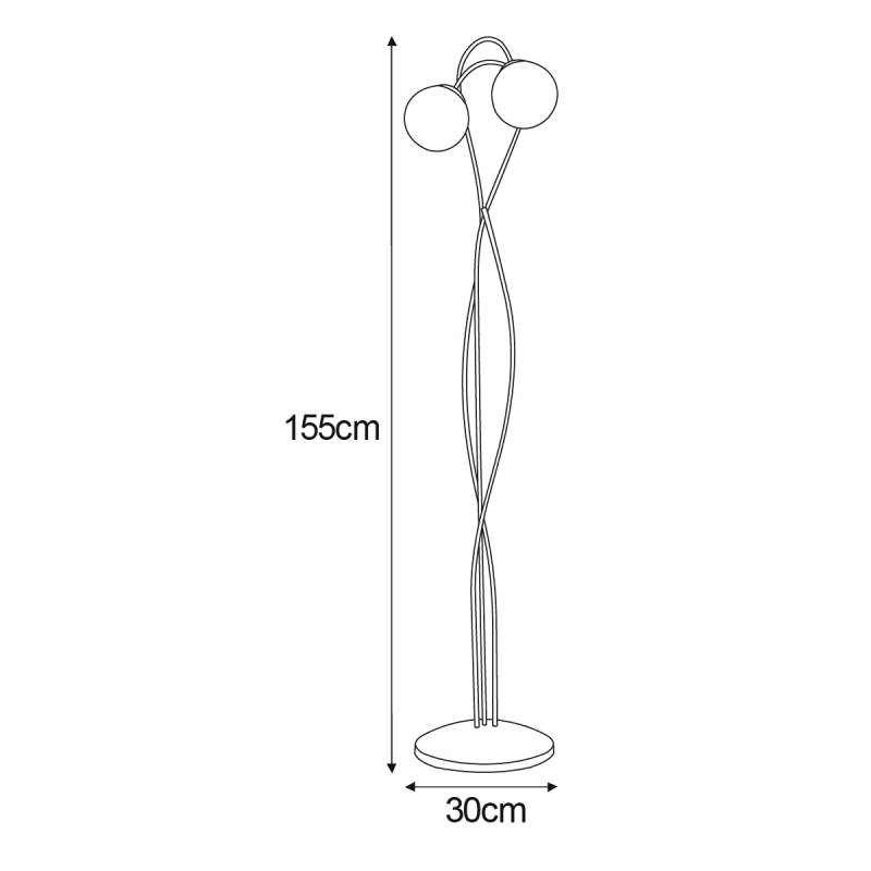 Lampa podłogowa K-5119 RUBI