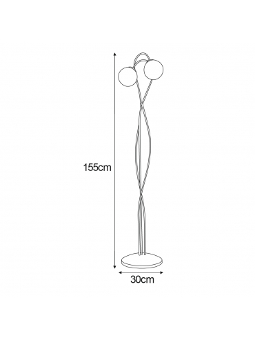 Lampa podłogowa K-5119 RUBI