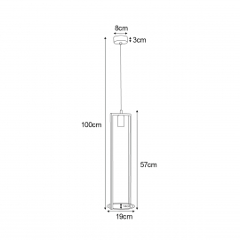 Lampa wisząca z kwietnikiem K-4038 ESTERA