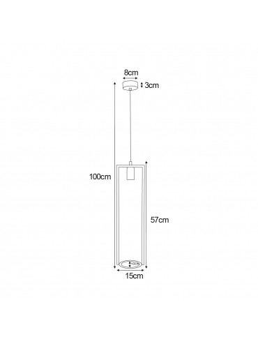 Lampa wisząca z kwietnikiem K-4037 ESTERA
