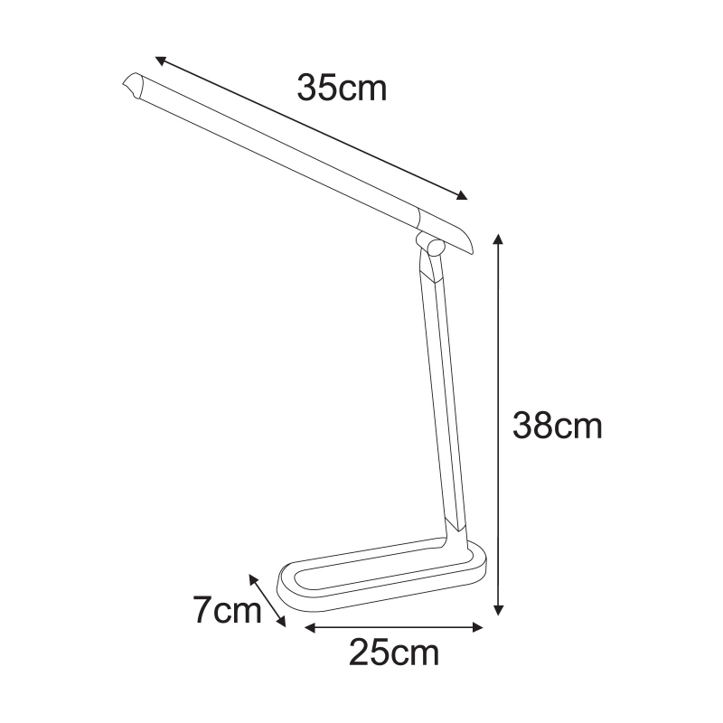 Lampka biurkowa K-MT-206 CZARNY NIKO