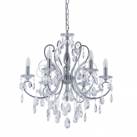 Żyrandol Barocco Chrome MD72709-6A