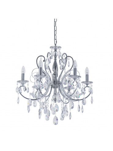 Żyrandol Barocco Chrome MD72709-6A