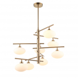 Lampa wisząca Fiorenzo MDM3661-8 BRO+W