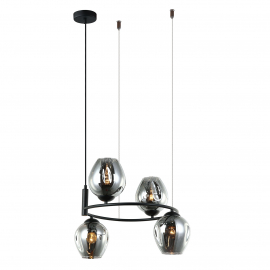Lampa wisząca Roxane MDM-4045-4 BK+SG