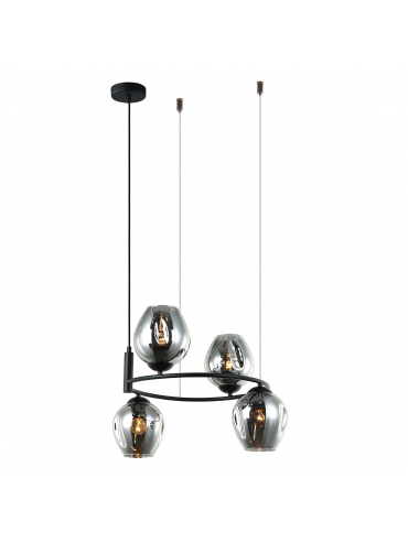 Lampa wisząca Roxane MDM-4045-4 BK+SG