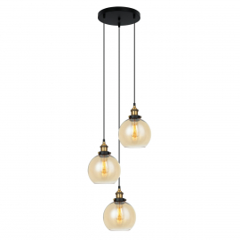 Lampa wisząca Cardena MDM-4330/3 GD+AMB