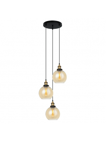Lampa wisząca Cardena MDM-4330/3 GD+AMB