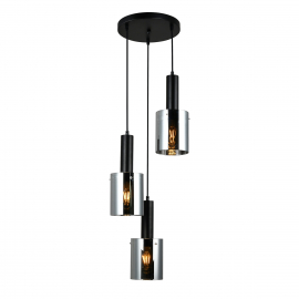 Lampa wisząca Sardo PND-5581-3A-BK+SG