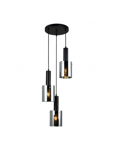 Lampa wisząca Sardo PND-5581-3A-BK+SG