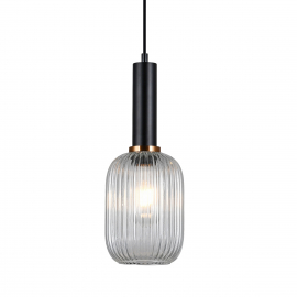 Lampa wisząca Antiola PND-5588-1M-BK+CL