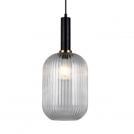 Lampa wisząca Antiola PND-5588-1L-BK+CL