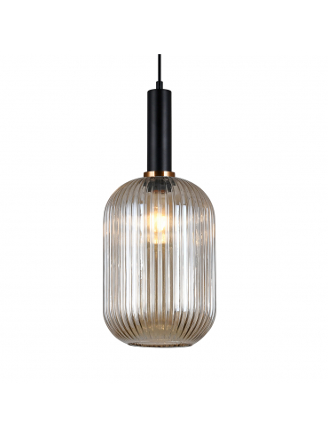 Lampa wisząca Antiola PND-5588-1L-BK+AMB