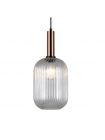 Lampa wisząca Antiola PND-5588-1L-BRO+CL