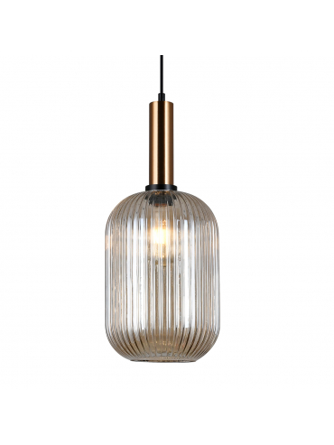 Lampa wisząca Antiola PND-5588-1L-BRO+AMB