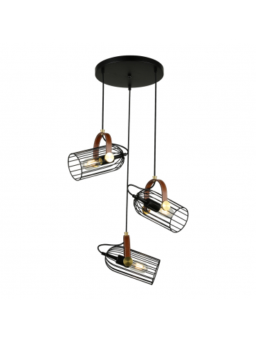 Lampa wisząca Antoin PND-2445-3-BK