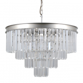 Lampa wisząca Verdes PND-44372-8A-SLVR-BRW