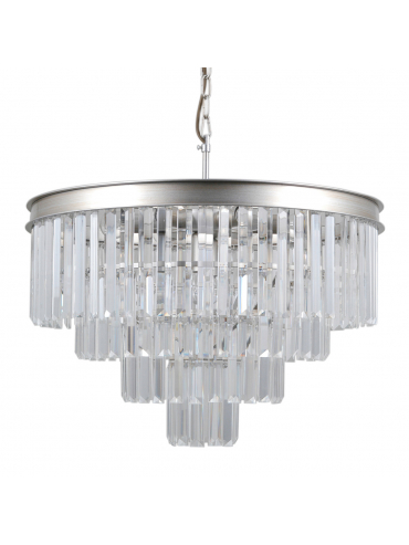 Lampa wisząca Verdes PND-44372-8A-SLVR-BRW