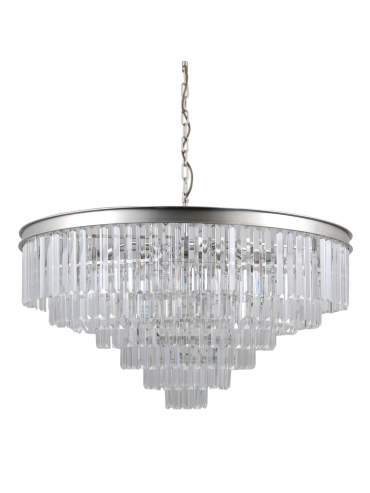 Lampa wisząca Verdes PND-44372-14A-SLVR-BRW