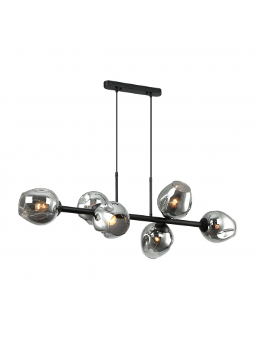 Lampa wisząca Borgo PND-30843-6 BK+SG