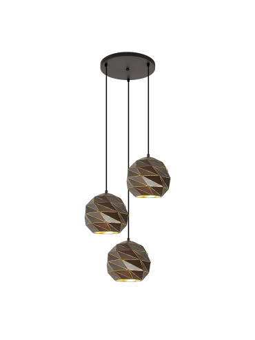 Lampa wisząca Palermo PND-2424-3S-GR+GD