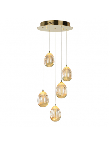 Lampa wisząca Huelto PND-22112132-5A-CHPN