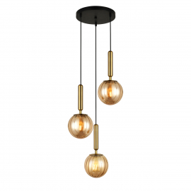 Lampa wisząca Ravena PND-2324-3A BRO+AMB