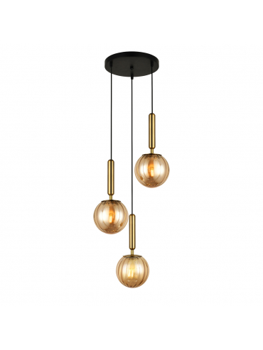 Lampa wisząca Ravena PND-2324-3A BRO+AMB