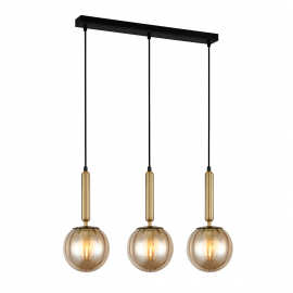 Lampa wisząca Ravena PND-2324-3L BRO+AMB