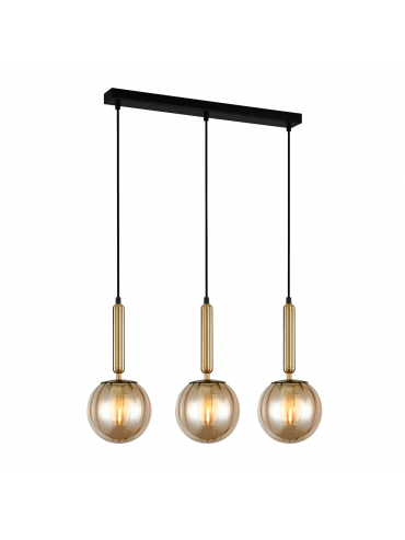 Lampa wisząca Ravena PND-2324-3L BRO+AMB