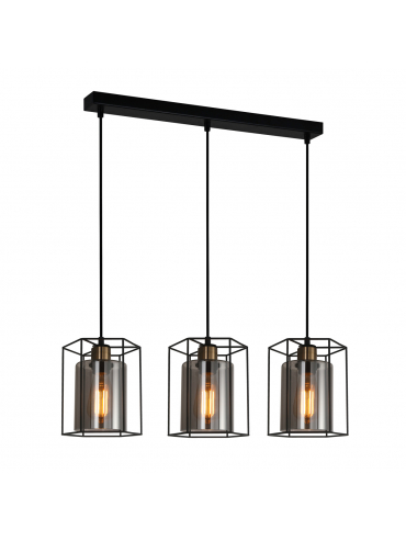 Lampa wisząca Kalula PND-78901-3-BK+SG