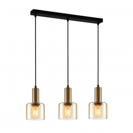 Lampa wisząca Santia PND-65342-3-BRO+AMB