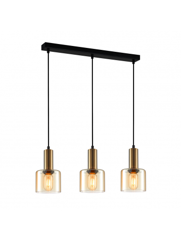 Lampa wisząca Santia PND-65342-3-BRO+AMB