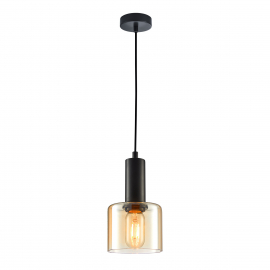 Lampa wisząca Santia PND-65342-1-BK+AMB