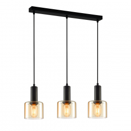 Lampa wisząca Santia PND-65342-3-BK+AMB