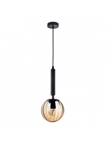 Lampa wisząca Ravena PND-2324-1 BK+AMB
