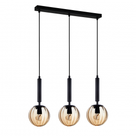 Lampa wisząca Ravena PND-2324-3L BK+AMB
