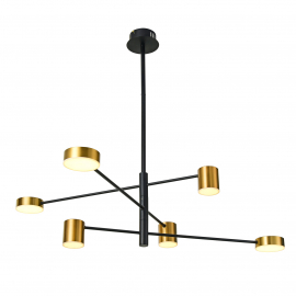 Lampa wisząca Remdal PND-16374-6-BK-GD-4K
