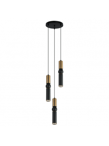 Lampa wisząca Isidora PND-14290-3-BRO-BK