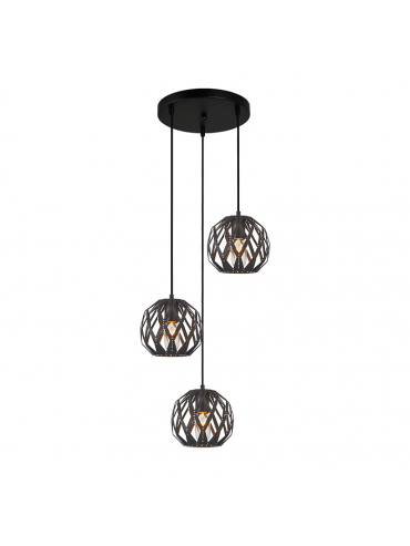 Lampa wisząca Hilo PND-22341-3SA-BK