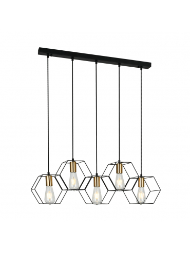 Lampa wisząca Aina PND-74889-5-BK
