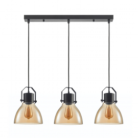 Lampa wisząca Darlena PND-22371-3-BK+AMB
