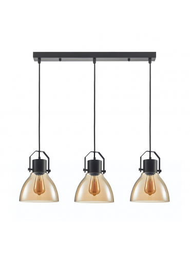 Lampa wisząca Darlena PND-22371-3-BK+AMB