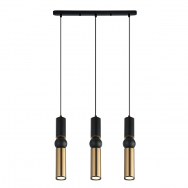 Lampa wisząca Isidora PND-14290-3A-BK-BRO