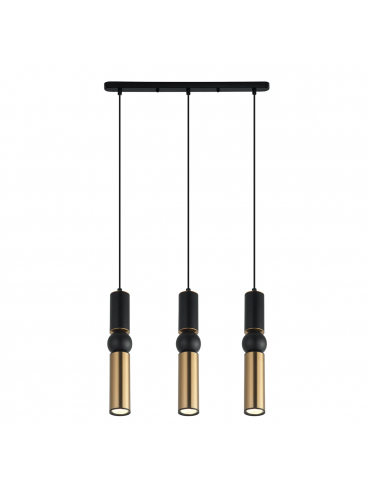 Lampa wisząca Isidora PND-14290-3A-BK-BRO